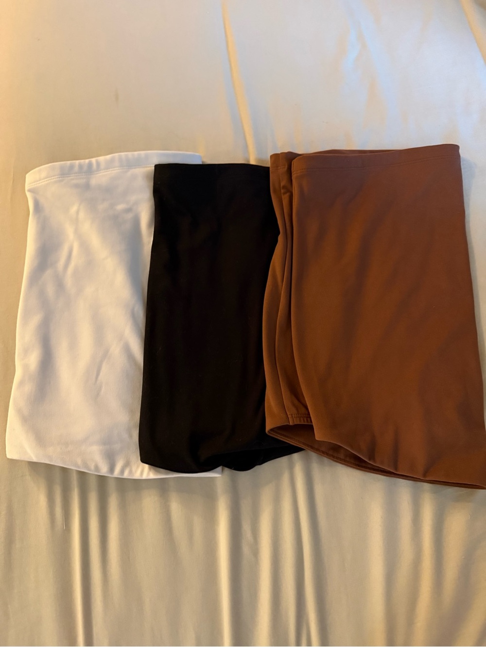 wild fable White, Black & Brown Seamless Tube Top Trio